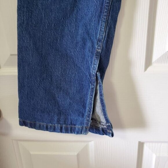 Zara High Rise Flare Slit Leg Retro Jeans 4 - Picture 7 of 10